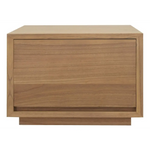 Oscar 1 Drawer Low Bedside Table (Natural) - Furniture > Bedroom > Bedside Tables