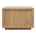 Oscar 1 Drawer Low Bedside Table (Natural) - Furniture > Bedroom > Bedside Tables