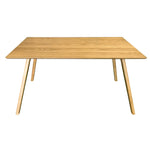 Oscar 7pc Dining Set 150cm Table 6 Chair Fabric Seat Scandinavian Style - Furniture > Dining