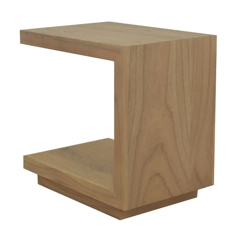 Oscar Solid Mindi Lamp Table (Natural) - Furniture > Living Room > Side Tables