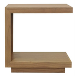 Oscar Solid Mindi Lamp Table (Natural) - Furniture > Living Room > Side Tables