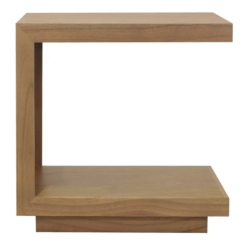 Oscar Solid Mindi Lamp Table (Natural) - Furniture > Living Room > Side Tables