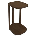 Oslo Solid Mindi Side/Laptop Table (Walnut) - Furniture > Living Room > Side Tables