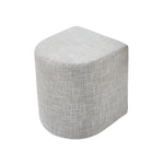 Ottoman Stool Linen Fabric Footstool Foot Rest Pouffe Pouf Seat - Cream Grey - Furniture > Living Room > Ottomans &
