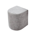 Ottoman Stool Linen Fabric Footstool Foot Rest Pouffe Pouf Seat - Dark Grey - Furniture > Living Room > Ottomans &