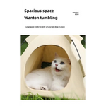 Outdoor Cat House,Pet Tent -Windproof and Dustproof Shelter for Small Pets Grey Size: S 35*35*30cm - Pet Care > Cat