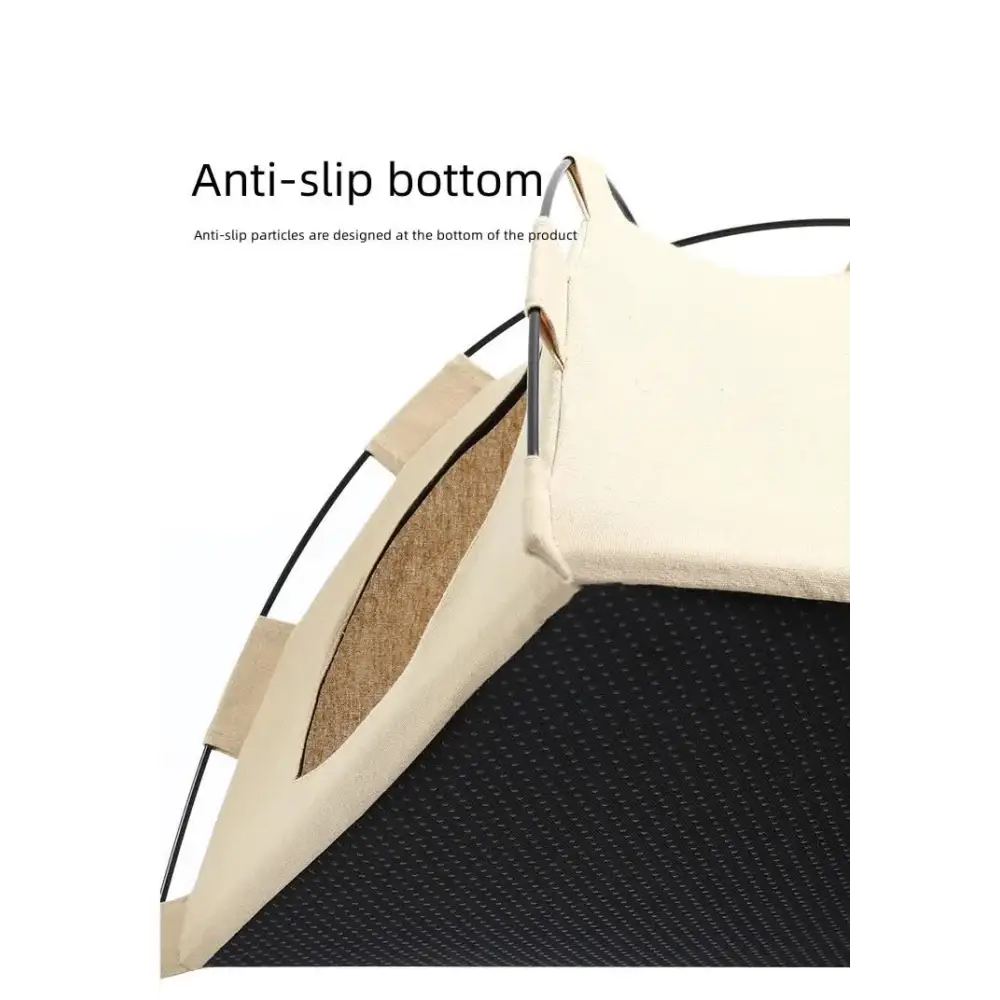 Outdoor Cat House,Pet Tent -Windproof and Dustproof Shelter for Small Pets Apricot Size: S 35*35*30cm - Pet Care > Cat