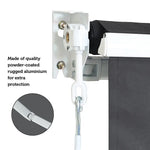 Outdoor Folding Arm Awning Retractable Sunshade Canopy Grey 3.0m x 2.5m - Home & Garden > Shading