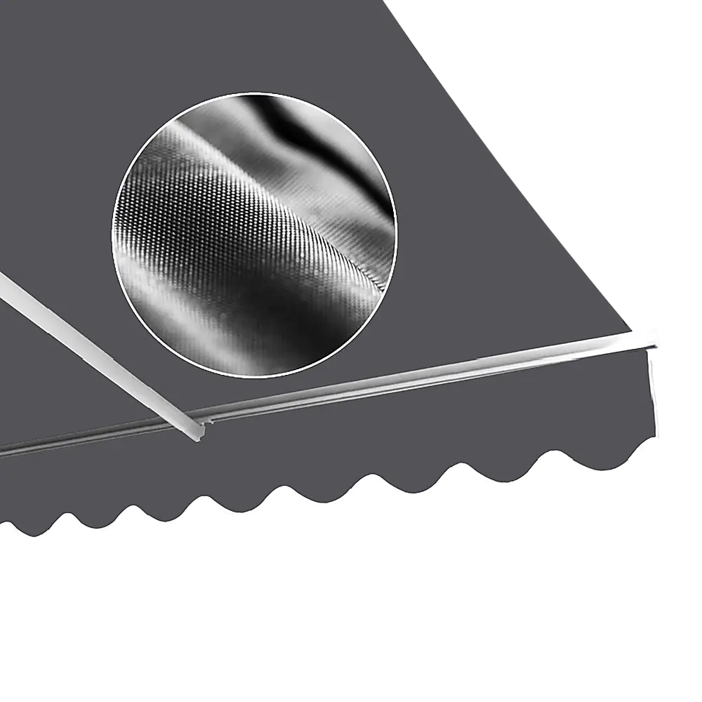 Outdoor Folding Arm Awning Retractable Sunshade Canopy Grey 3.0m x 2.5m - Home & Garden > Shading