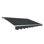 Outdoor Folding Arm Awning Retractable Sunshade Canopy Grey 3.0m x 2.5m - Home & Garden > Shading