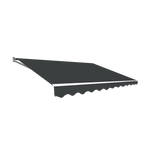 Outdoor Folding Arm Awning Retractable Sunshade Canopy Grey 4.0m x 3.0m - Home & Garden > Shading