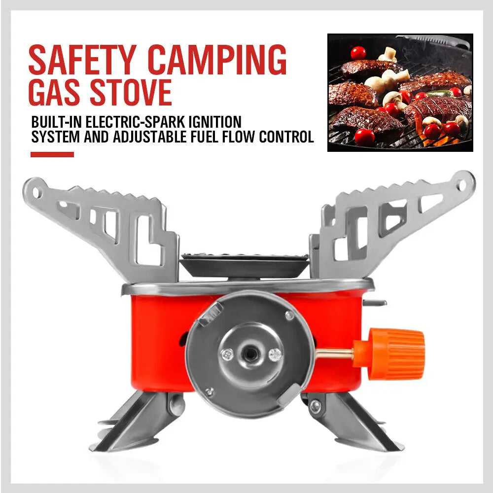 Outdoor Folding Mini Gas Burner Cooking Stove Butane Gas BBQ Hiking AU Stock - Home & Garden > BBQ
