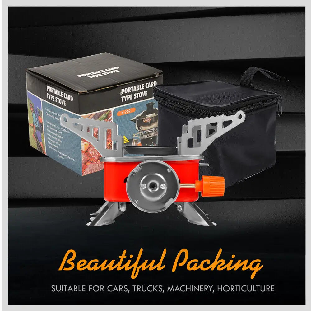 Outdoor Folding Mini Gas Burner Cooking Stove Butane Gas BBQ Hiking AU Stock - Home & Garden > BBQ