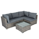 Outdoor Modular Lounge Sofa Bondi -Grey - Furniture > Outdoor