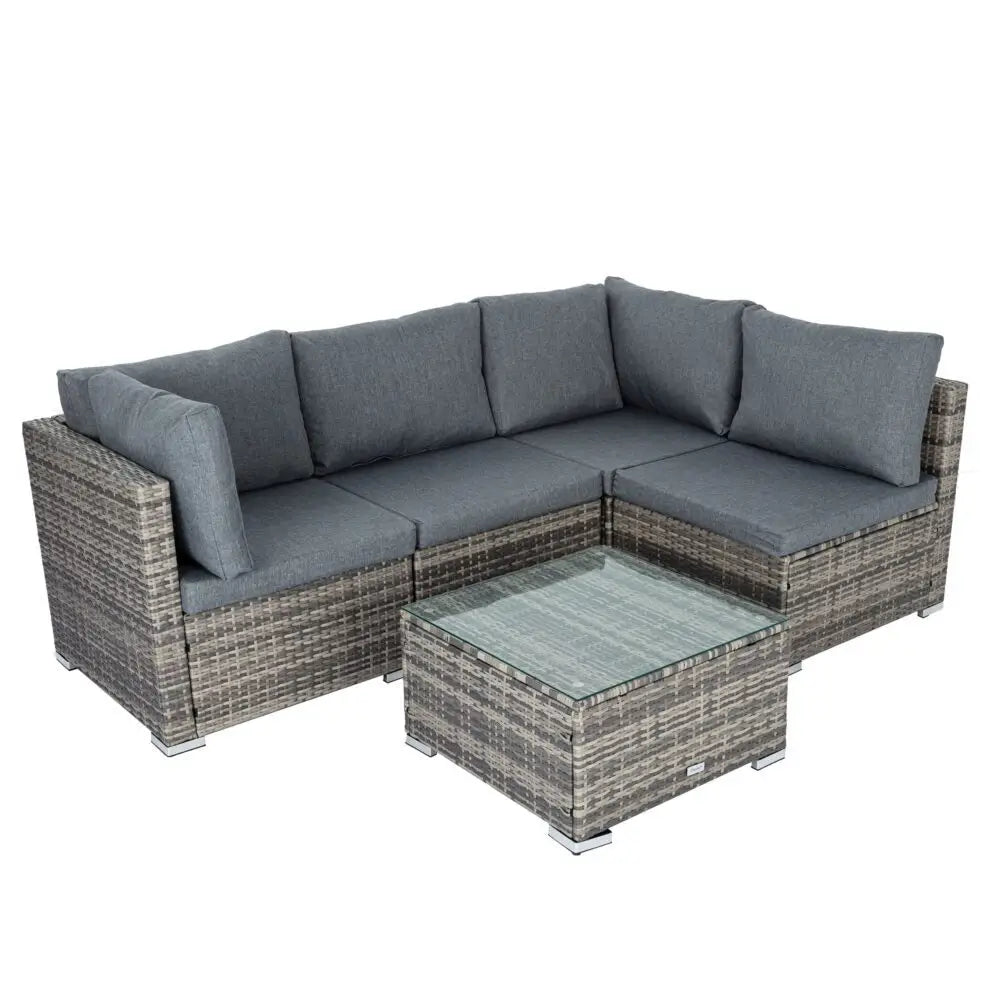 Outdoor Modular Lounge Sofa Bondi -Grey - Furniture > Outdoor