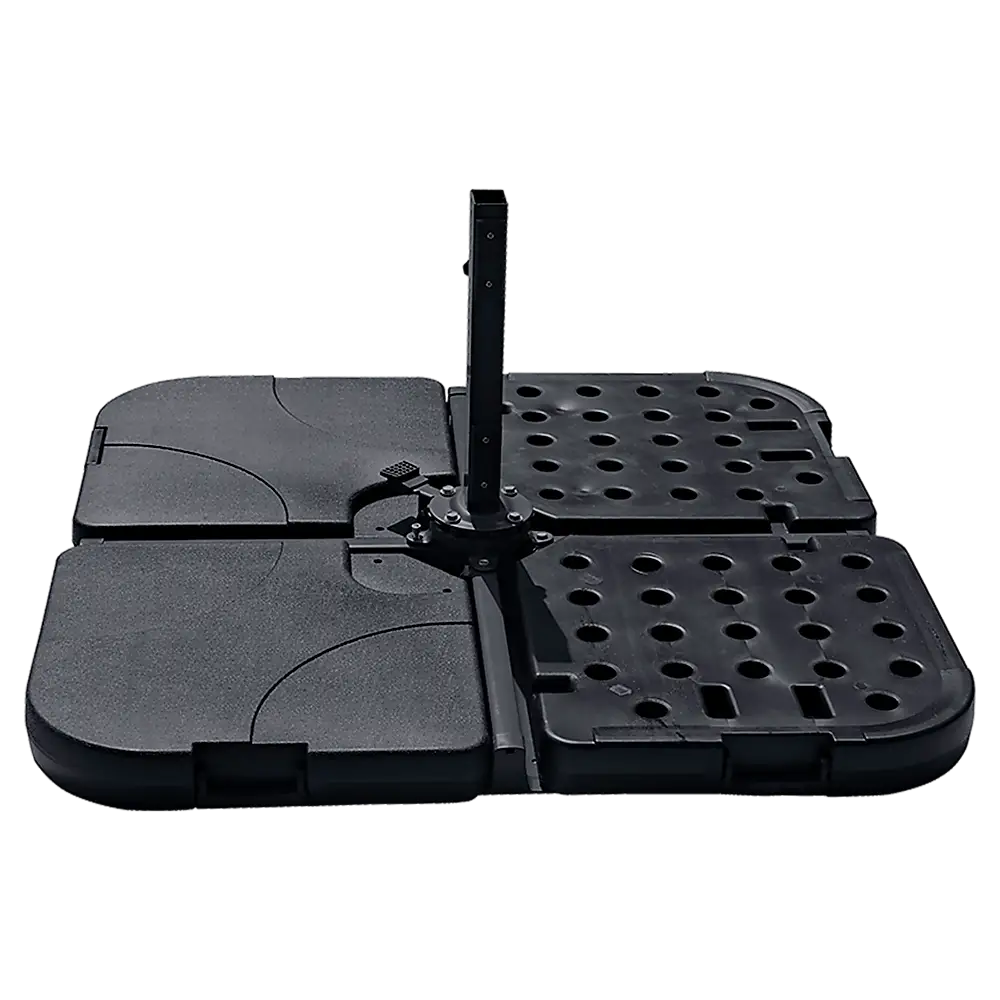 Outdoor Patio 4-Piece Cantilever Offset 3M Umbrella Base Stand Weight Water Sand - Home & Garden > Shading