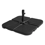 Outdoor Patio 4-Piece Cantilever Offset 3M Umbrella Base Stand Weight Water Sand - Home & Garden > Shading