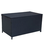 Outdoor PE Wicker Storage Box Garden 320L-Black - Furniture > Outdoor