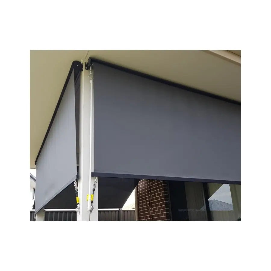 Outdoor Roller Blind Sun Screen Awning With Aluminium Hood - Home & Garden > Home & Garden Others