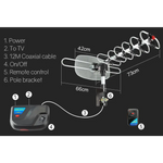 Outdoor TV Antenna Digital Rotating HD Aerial Amplified Signal Booster Remote - Audio & Video > TV Accessories