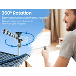 Outdoor TV Antenna Digital Rotating HD Aerial Amplified Signal Booster Remote - Audio & Video > TV Accessories