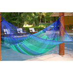 Outdoor undercover cotton Mayan Legacy hammock Family size Caribe - Home & Garden > Hammocks