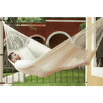 Outdoor undercover cotton Mayan Legacy hammock Family size Marble - Home & Garden > Hammocks