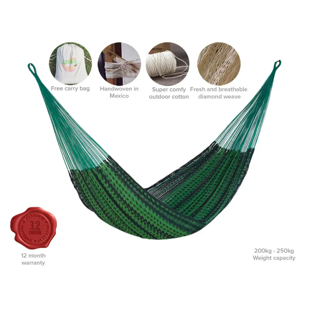 Outdoor undercover cotton Mayan Legacy hammock King size Jardin - Home & Garden > Hammocks