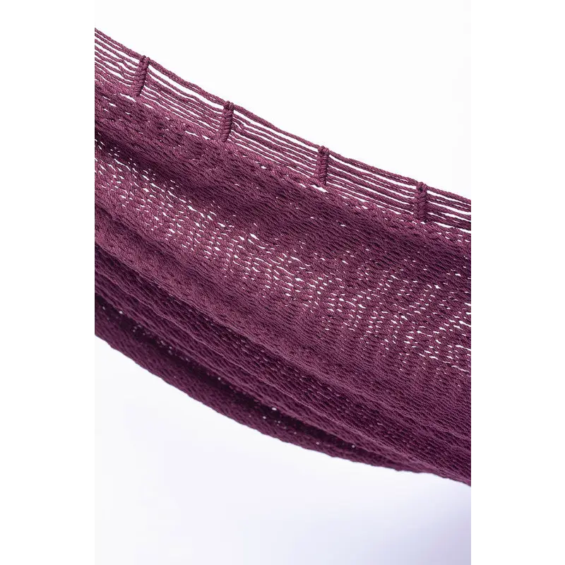 Outdoor undercover cotton Mayan Legacy hammock King size Maroon - Home & Garden > Hammocks