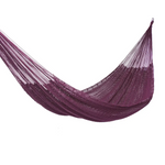 Outdoor undercover cotton Mayan Legacy hammock King size Maroon - Home & Garden > Hammocks