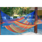 Outdoor undercover cotton Mayan Legacy hammock King size Mexicana - Home & Garden > Hammocks