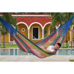 Outdoor undercover cotton Mayan Legacy hammock King size Mexicana - Home & Garden > Hammocks