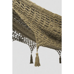 Outdoor undercover cotton Mayan Legacy hammock with hand crocheted tassels Queen Size Cedar - Home & Garden > Hammocks