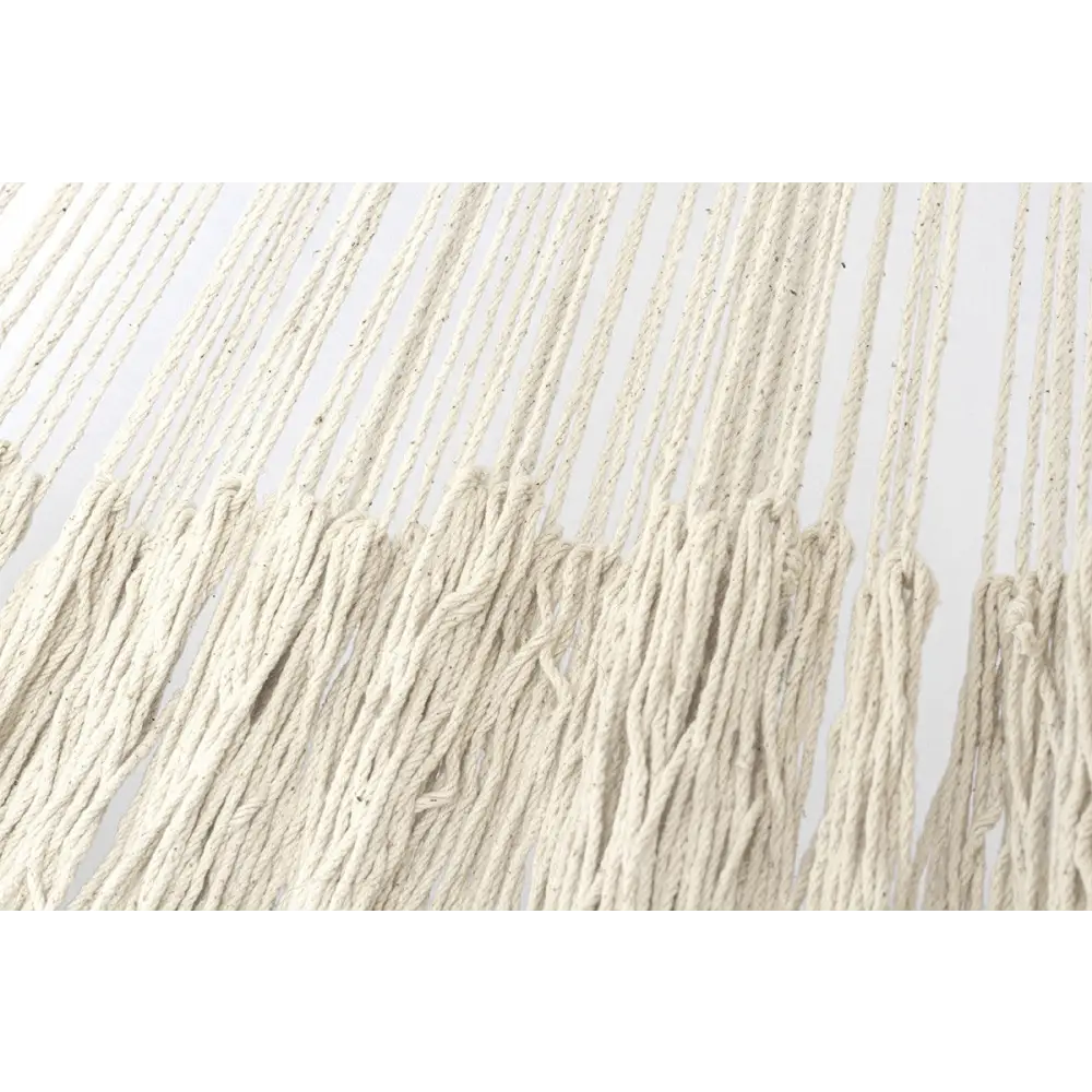 Outdoor undercover cotton Mayan Legacy hammock with hand crocheted tassels Queen Size Marble Colour - Home & Garden >