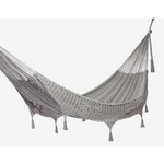 Outdoor undercover cotton Mayan Legacy hammock with hand crocheted tassels Queen Size Dream Sands - Home & Garden >