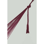 Outdoor undercover cotton Mayan Legacy hammock with hand crocheted tassels King Size Maroon - Home & Garden > Hammocks