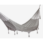 Outdoor undercover cotton Mayan Legacy hammock with hand crocheted tassels King Size Dream Sands - Home & Garden >