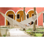 Outdoor undercover cotton Mayan Legacy hammock with hand crocheted tassels Queen Size Marble Colour - Home & Garden >