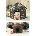 Outdoor Waterproof Cat House - Insulated Weatherproof Warm Shelter for Cats Ideal for Winter Protection Size: S 35*40cm