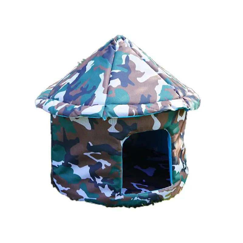 Outdoor Waterproof Cat House - Insulated Weatherproof Warm Shelter for Cats Ideal for Winter Protection Size: L 45*41cm