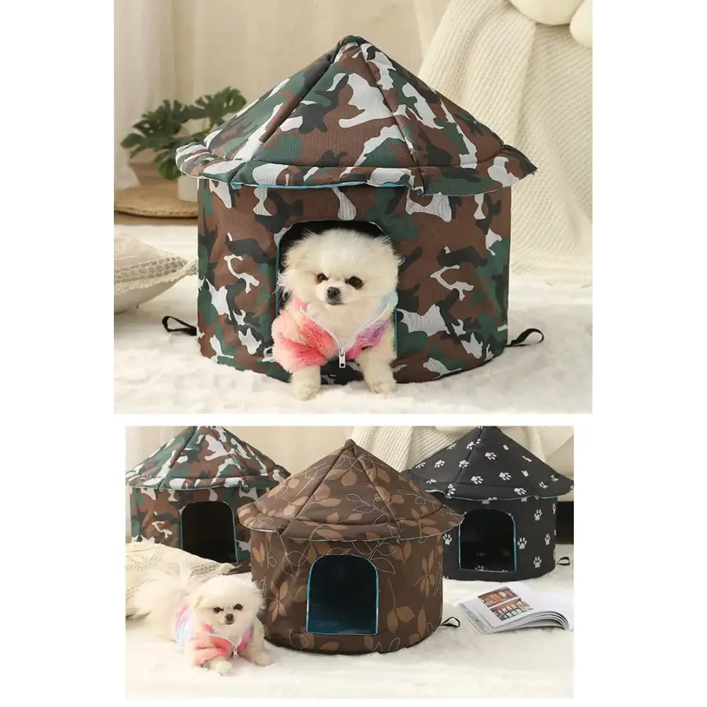 Outdoor Waterproof Cat House - Insulated Weatherproof Warm Shelter for Cats Ideal for Winter Protection Size: L 45*41cm