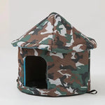 Outdoor Waterproof Cat House - Insulated Weatherproof Warm Shelter for Cats Ideal for Winter Protection Size: S 35*40cm