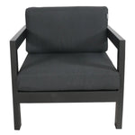 Outie 2pc Set 1 + 2 Seater Outdoor Sofa Lounge Aluminium Frame Charcoal - Furniture > Outdoor