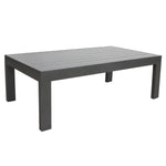 Outie 4pc Set 1 + 1 + 3 Seater Outdoor Sofa Lounge Coffee Table Aluminium Charcoal - Furniture > Outdoor