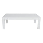 Outie 4pc Set 1 + 2 + 3 Seater Outdoor Sofa Lounge Coffee Table Aluminium White - Furniture > Outdoor