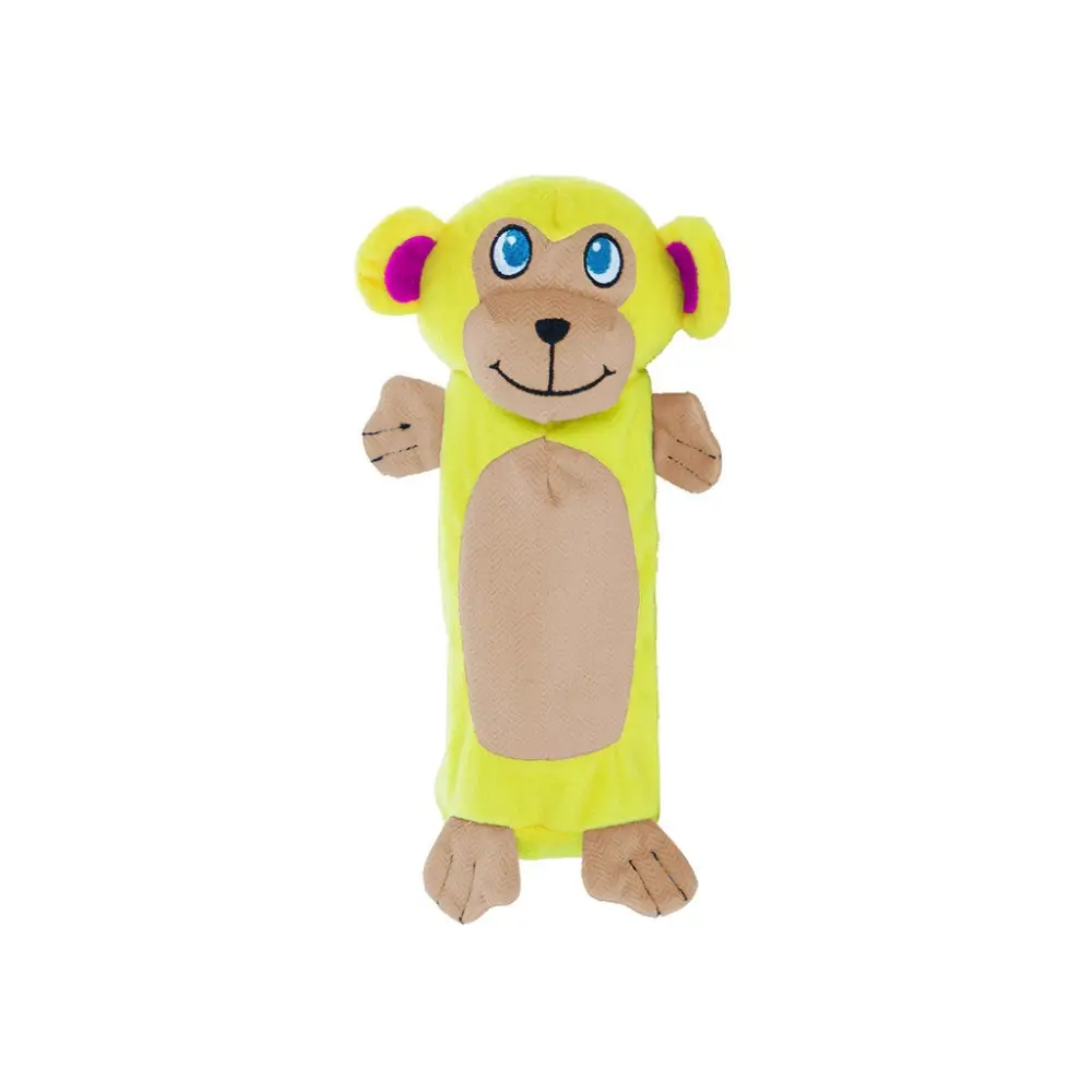 OUTWARD HOUND Bottle Buddy Gigglers Dog Toy - Frog Monkey Chicken - Frog - Pet Care > Toys > Dog Toys
