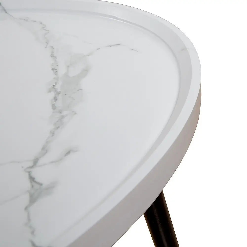 Oval Coffee Table Mid Century Modern Minimalist Display - Furniture > Living Room > Side Tables