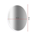 Oval Mirror LED Anti-Fog Illuminated Bathroom Living Room - Health & Beauty > Personal Care > Back Care