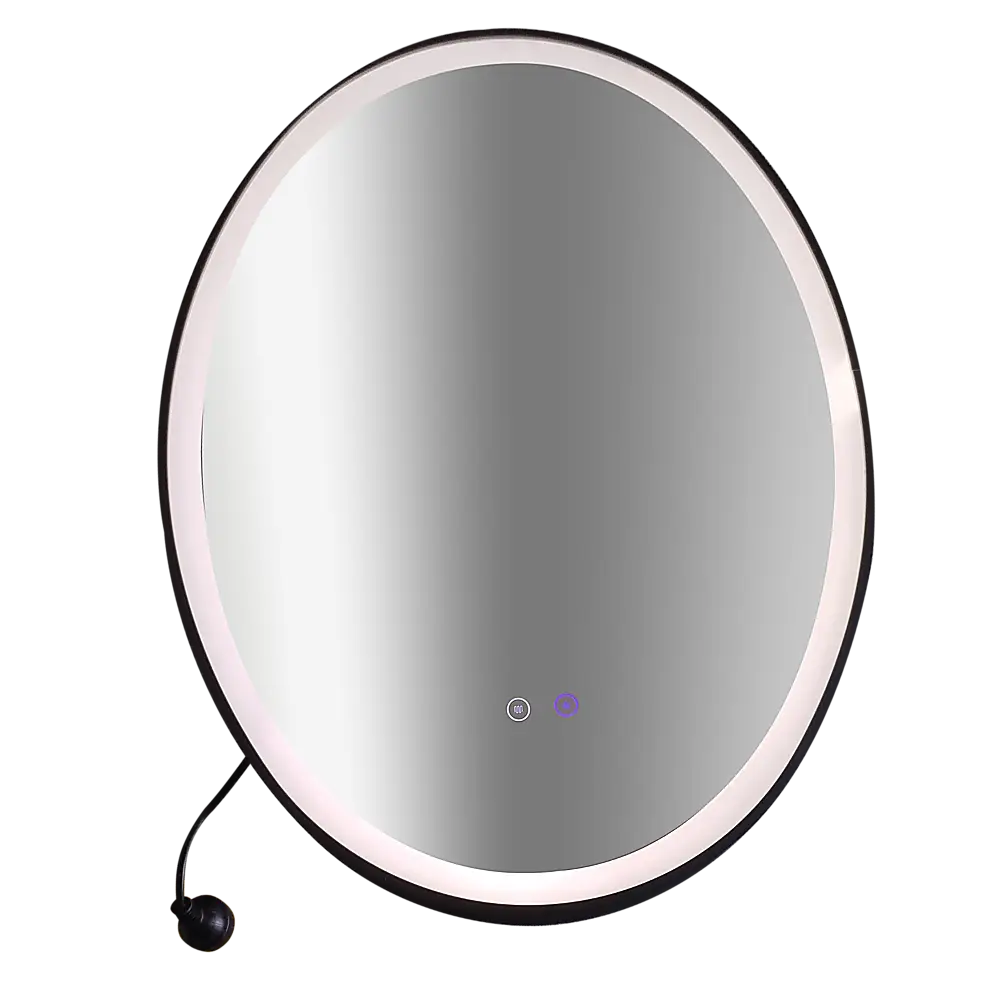 Oval Mirror LED Anti-Fog Illuminated Bathroom Living Room - Health & Beauty > Personal Care > Back Care