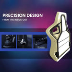 OVERDRIVE Apex Series Reclining Gaming Ergonomic Office Chair with Footrest Black - Furniture > Office